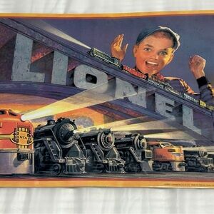 Hallmark Great American Railways Tin Sign in Brown and Black